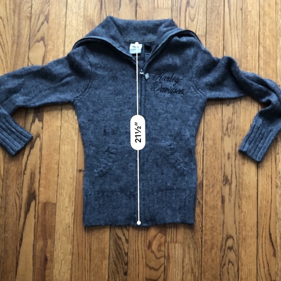 Harley-Davidson Women’s zip up cowl neck jacket - Picture 7 of 7